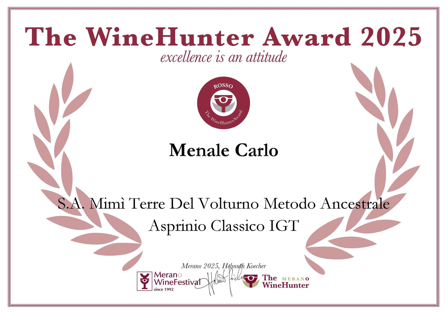 Asprinio frizzante "Mimì kanti'njere" metodo ancestrale